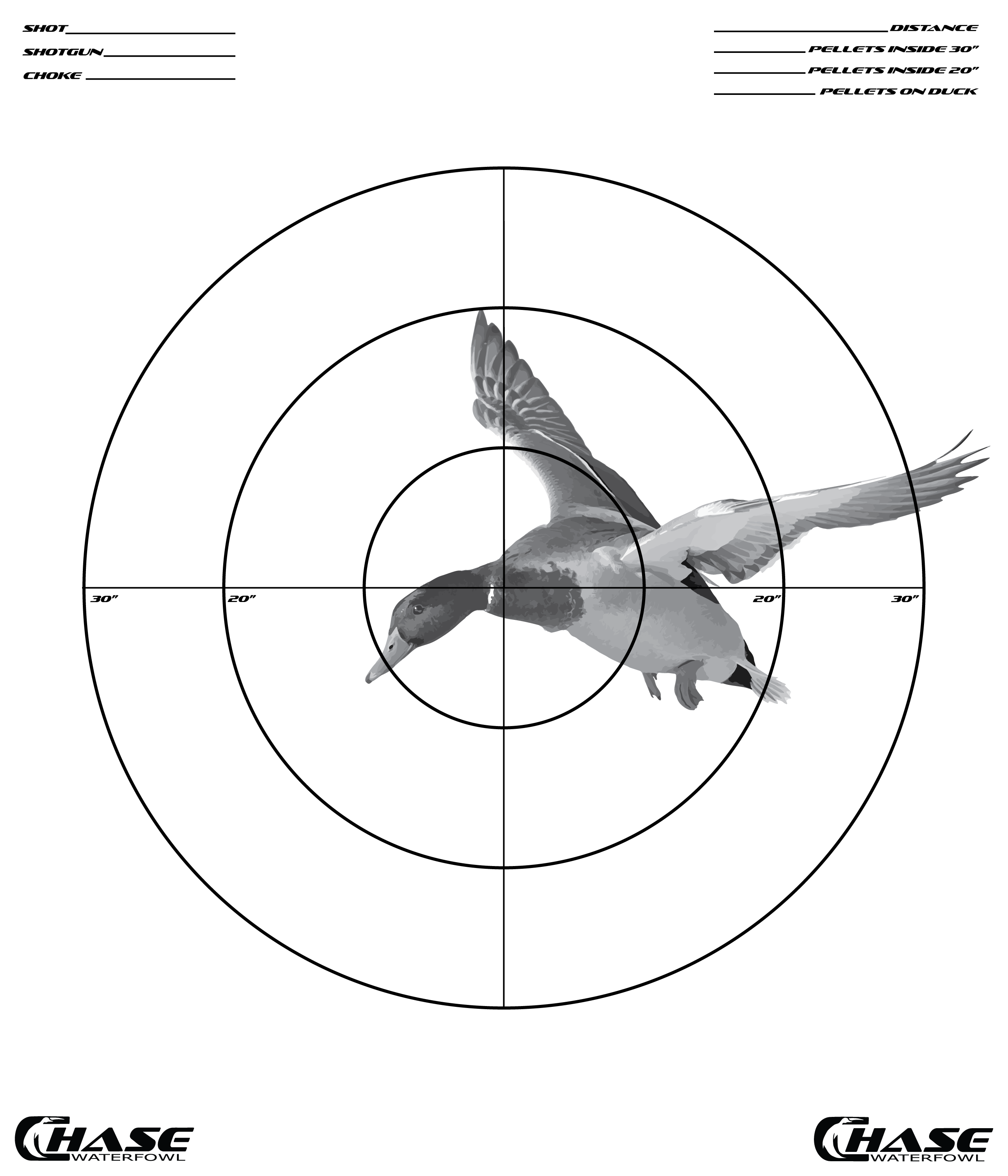 Pattern Target (Pack of 5) – Chase Waterfowl