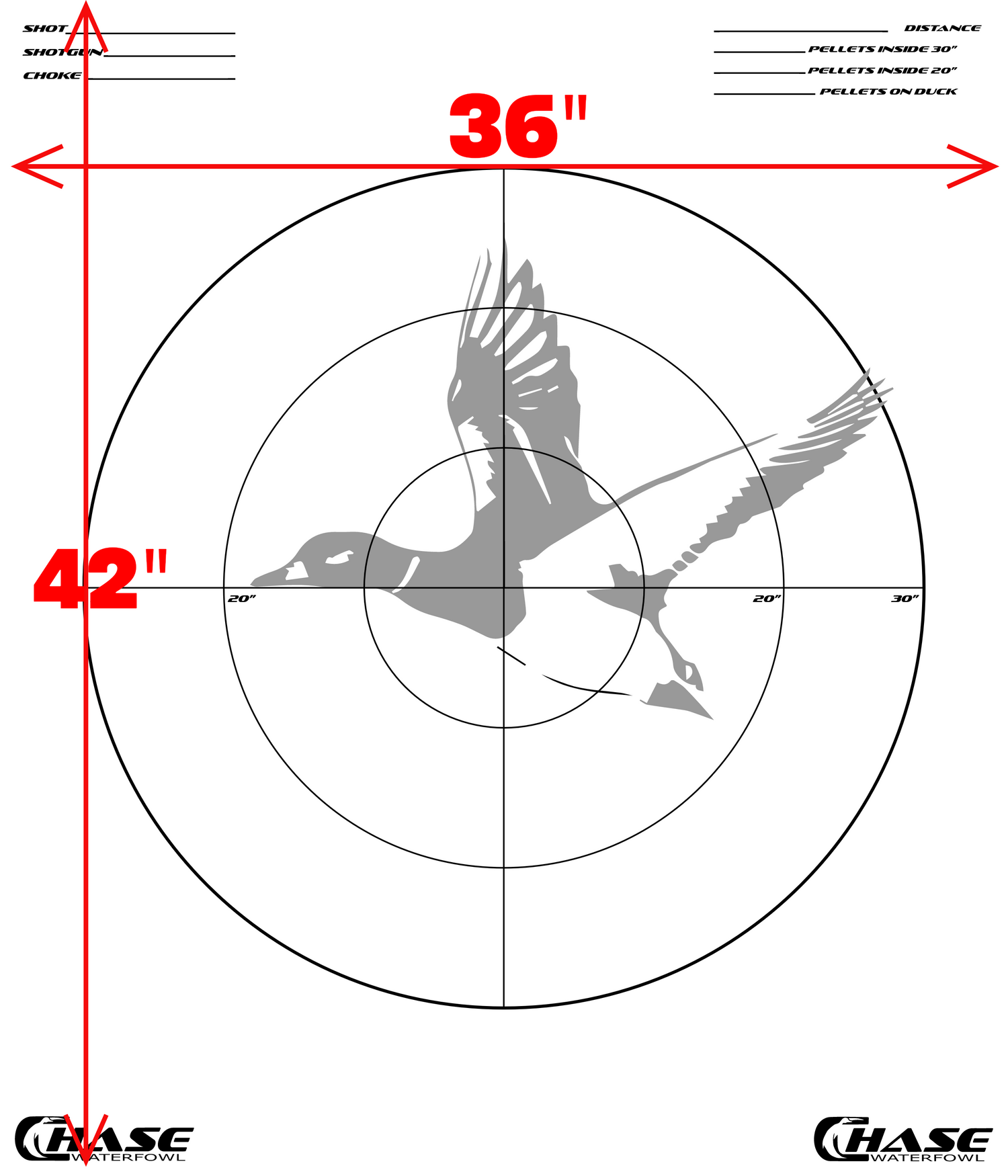 Original Pattern Target (Pack of 5) – Chase Waterfowl original-pattern-target-pack-of-5-chase-waterfowl