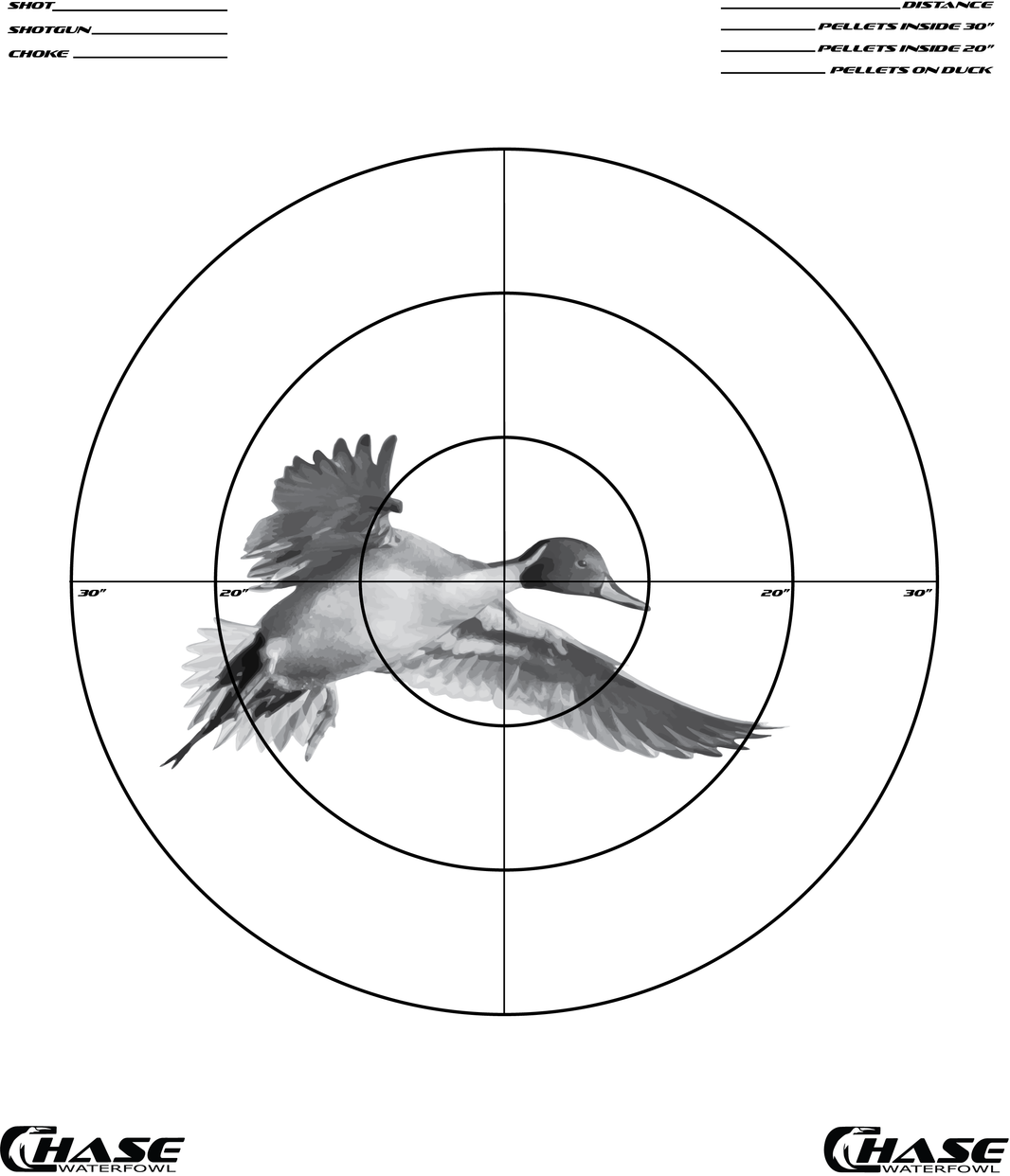 Duck Pattern Target Pattern Targets – Chase Waterfowl
